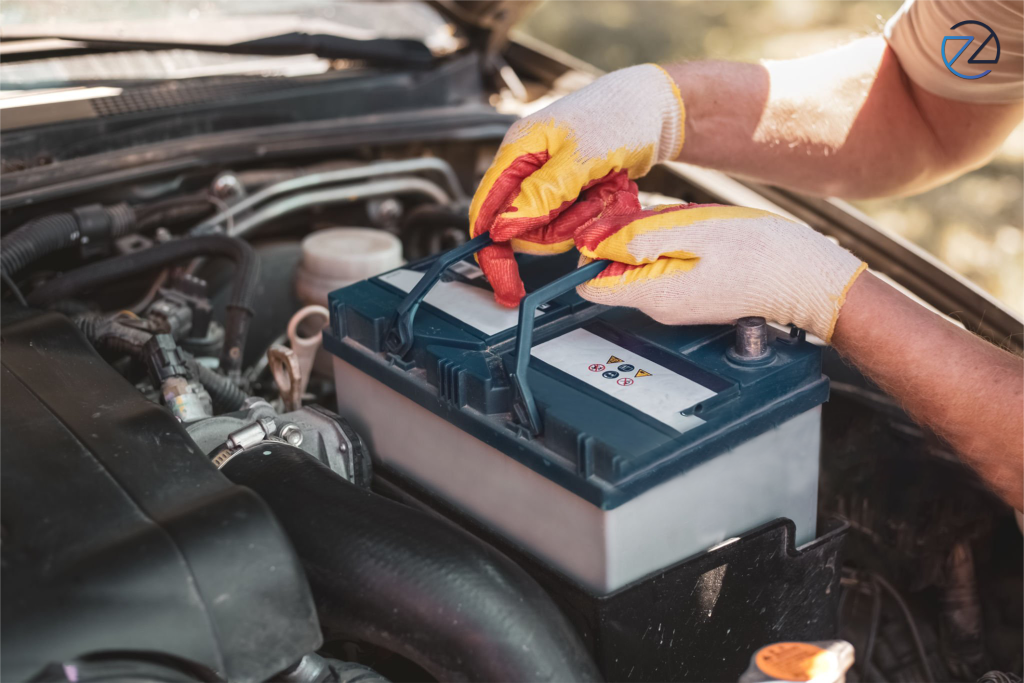car battery zaga car